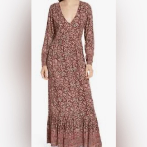 Faherty Dresses & Skirts - Faherty Toluca Tiered Long Sleeve Dress